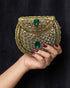 Round Kundan Clutch (Medium)