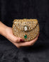 Round Kundan Clutch - Mini