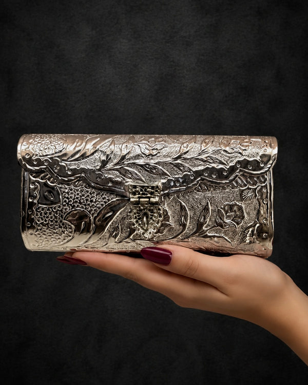 Rectangular Brass Clutch - Medium