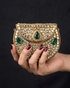Round Kundan Clutch - Mini