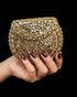 Round Kundan Clutch (Medium)