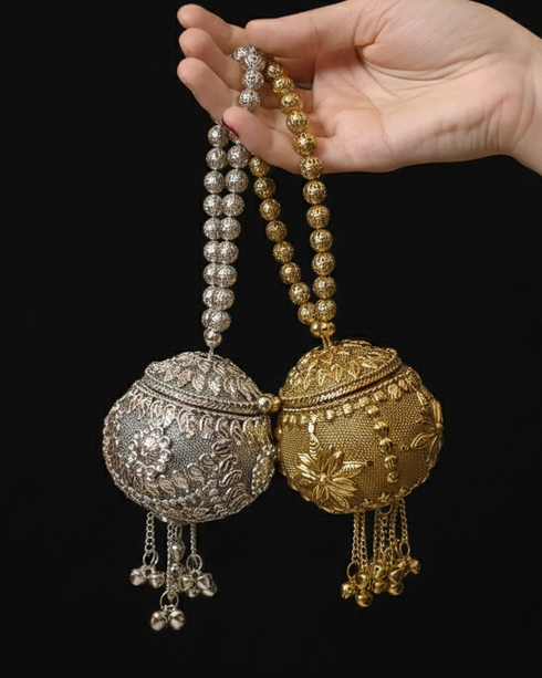 Metal Potli Clutch-Small