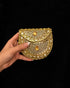 Round Kundan Clutch (Medium)