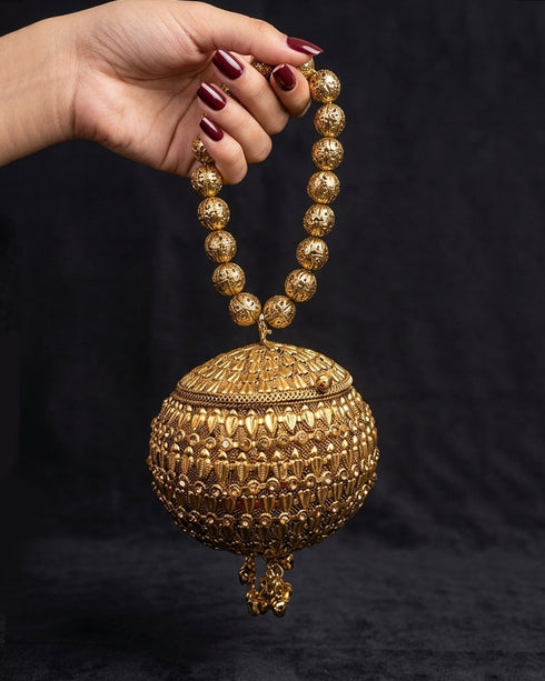 Round Potli Clutch - Medium