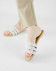 Brown Handwork Flats