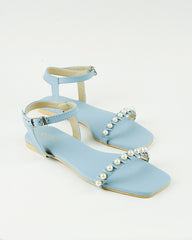 Ice Blue Pearl Sandals