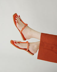Orange and Silver Flats