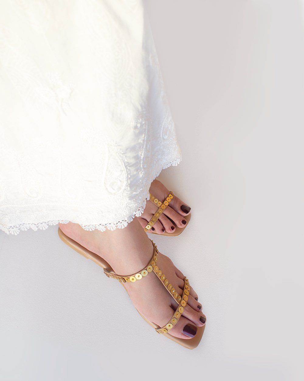 Golden and Nude Flats