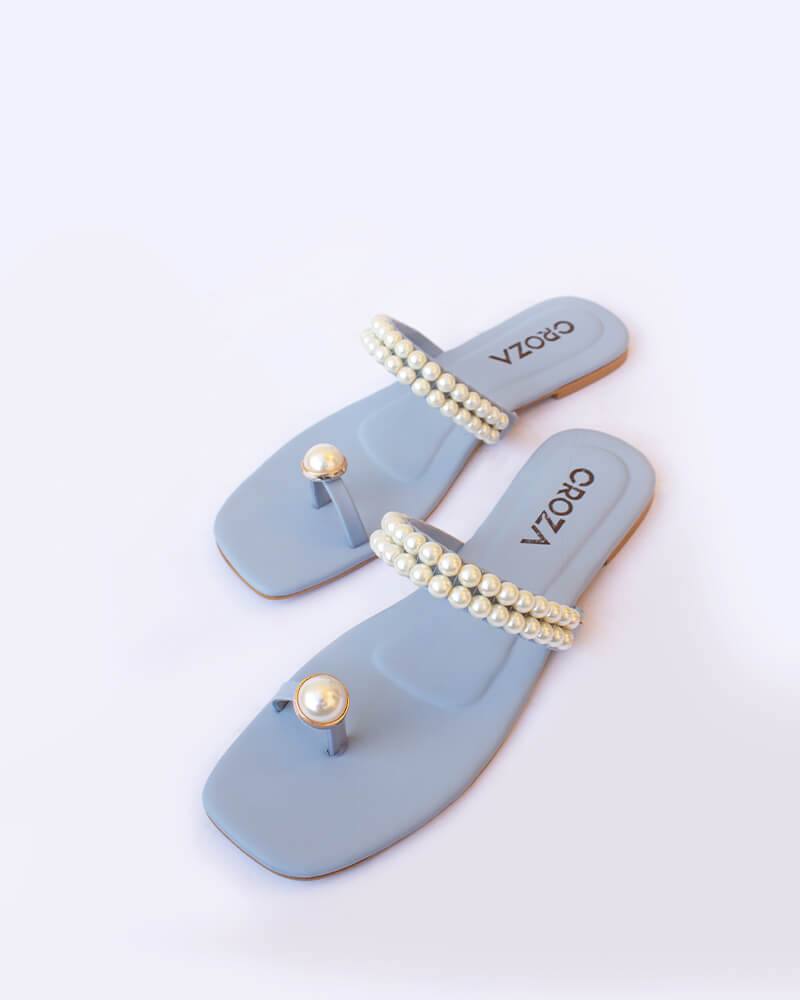 Blue Pearl Toe-Ring Flats